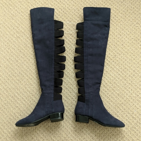 nine west navy boots